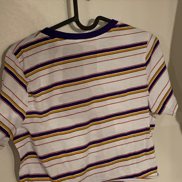 RAINBOW TIE CROP TOP - Picture 2 of 3